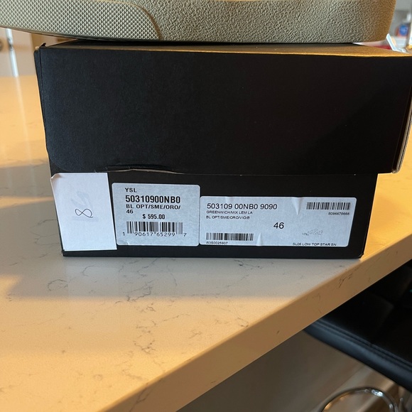 Saint Laurent Court Classic SL/06 star patch sneakers size 46 - Picture 10 of 13